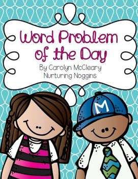 Preview of Kindergarten and First Grade Word Problems of the Day