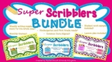 Kindergarten and First Grade Writing BUNDLE – Super Scribblers!