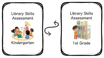 Preview of Kindergarten and Grade 1 Library Skills Assessments