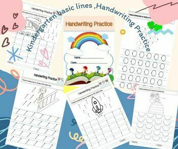 Preview of Kindergarten basic lines ,Handwriting Practice