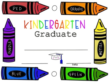 Preview of Kindergarten certificate