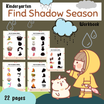 Preview of Kindergarten find shadow workbook
