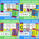 Kindergarten first grade consonant blends foldable matchin