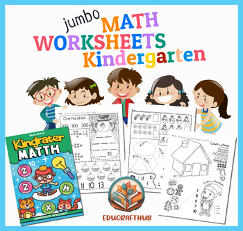 Preview of Kindergarten jumbo math worksheets,Christmas Math,Winter Math Activities.