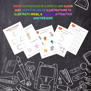 Preview of Kindergarten math package (end of the year)