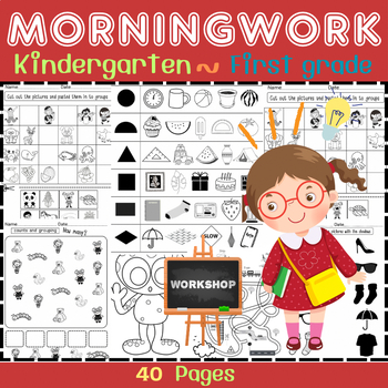 Preview of Kindergarten morning work printable