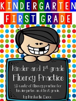 Preview of Kindergarten or First Grade Fluency Practice