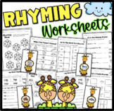 Rhyming Worksheets and Matching Activity