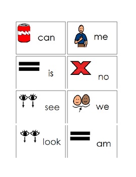 Preview of Kindergarten sight word picture representations