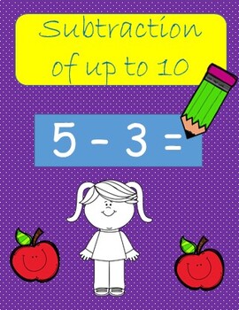 Preview of Kindergarten subtraction worksheets