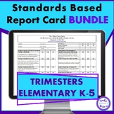 Standards Based Report Cards for Trimesters BUNDLE Kinderg