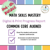 Kindergarten to 5th Grade Math Skills Digital Mastery Prog
