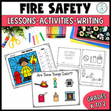 Kindergarten to Gr 2 No Prep Fire Safety Week English Lang