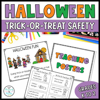 Preview of Kindergarten to Grade Two No Prep Halloween Trick Or Treat Safety Activities