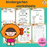 Kindergarten worksheet.