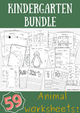 Kindergarten worksheet bundle- Animals