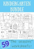 Kindergarten worksheet bundle- Seasons