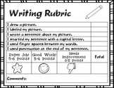 Kindergarten/First Grade Writing Rubric