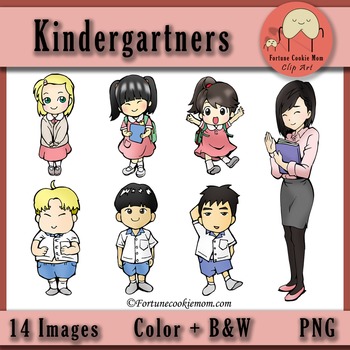 Preview of Kindergartners Clip Art Freebies