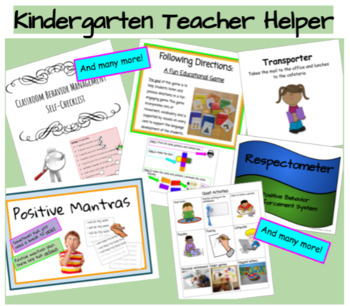 Preview of Kindergarten Teacher Helper