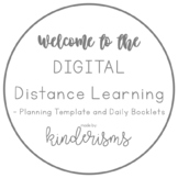 DIGITAL - Distance Learning - Planning Template and Daily 