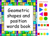Kinders' Shapes and Positions book Bible based freebie