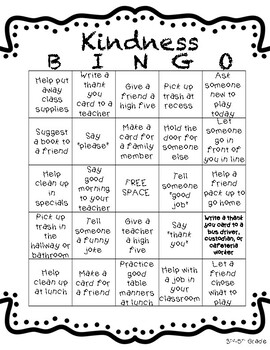 Kindess Bingo by Keep Calm and 5th Grade On | TPT