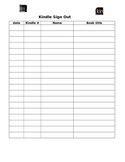 Kindle Sign Out Sheet