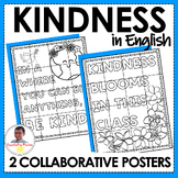 Kindness | 2 Collaborative Coloring Oversized Posters in ENGLISH