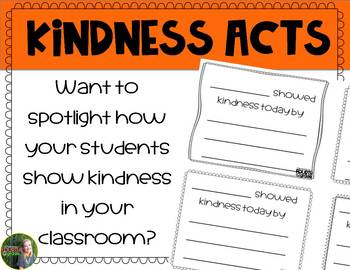 Kindness Act Cards by Fantastically Fourth Grade | TPT