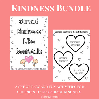 Kindness Activities Bundle, Random Act of Kindness , Social Emotional ...