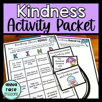 Kindness Activities - Social Emotional Learning by Anna Rose Creations