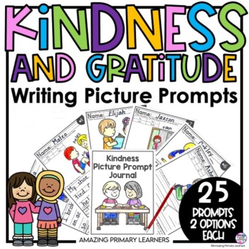 Preview of Kindness Activities Writing Picture Prompts The Great Kindness Challenge 