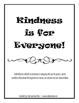 Preview of Kindness Activity Booklet