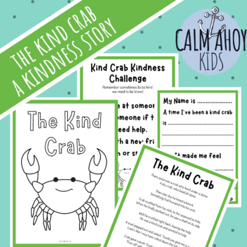 Preview of Kindness Activity - Kindness Class Challenge / Story / Colouring {The Kind Crab}