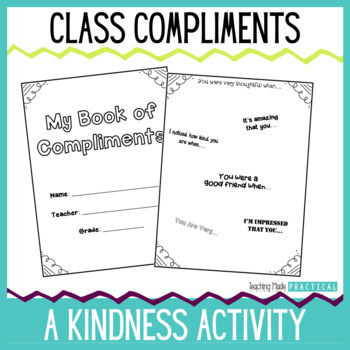 Preview of Kindness Lesson / Activity - Write Kind Compliments & Notes to Classmates
