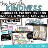Kindness Alphabet Posters Bulletin Board Writing Activity 