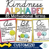 Kindness Alphabet Posters Cursive Classroom Decor SEL Back