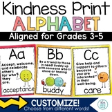 Kindness Alphabet Posters Bulletin Board Fun for Random Ac