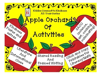 Preview of Kindness-Apple Orchard of Activities - Kiddos Connect to Kindness All-Year