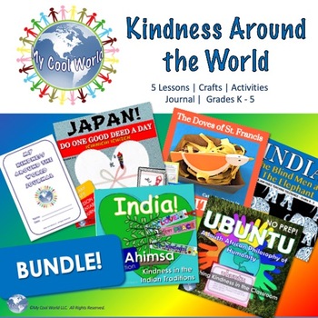 Preview of Kindness Around The World Bundle!  Teaching Tolerance, Kindness, and More!