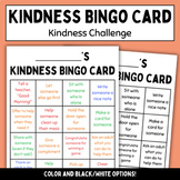 Kindness BINGO Card - Kindness Challenge AT SCHOOL!