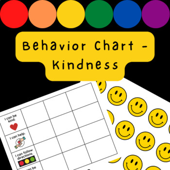 Preview of Kindness Behavior Chart