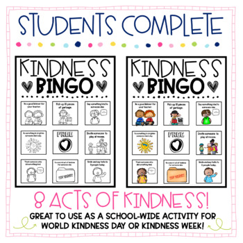 Kindness Bingo by The School Counselor Is In | Teachers Pay Teachers