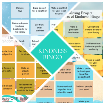 Kindness Bingo for the Seasons by House Of Playful Soul | TPT