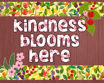 Preview of Kindness Blooms Here // Spring Bulletin Board Decor