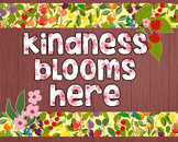Kindness Blooms Here // Spring Bulletin Board Decor