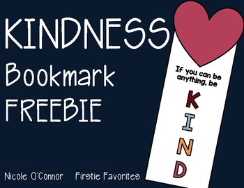 Preview of Kindness Bookmark Freebie