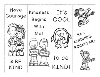 kindness bookmarks printable bookmarks for kids natural - kindness