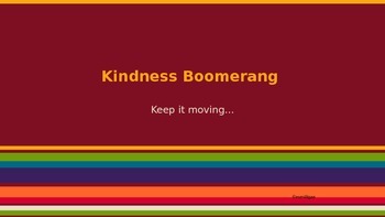 kindness boomerang essay
